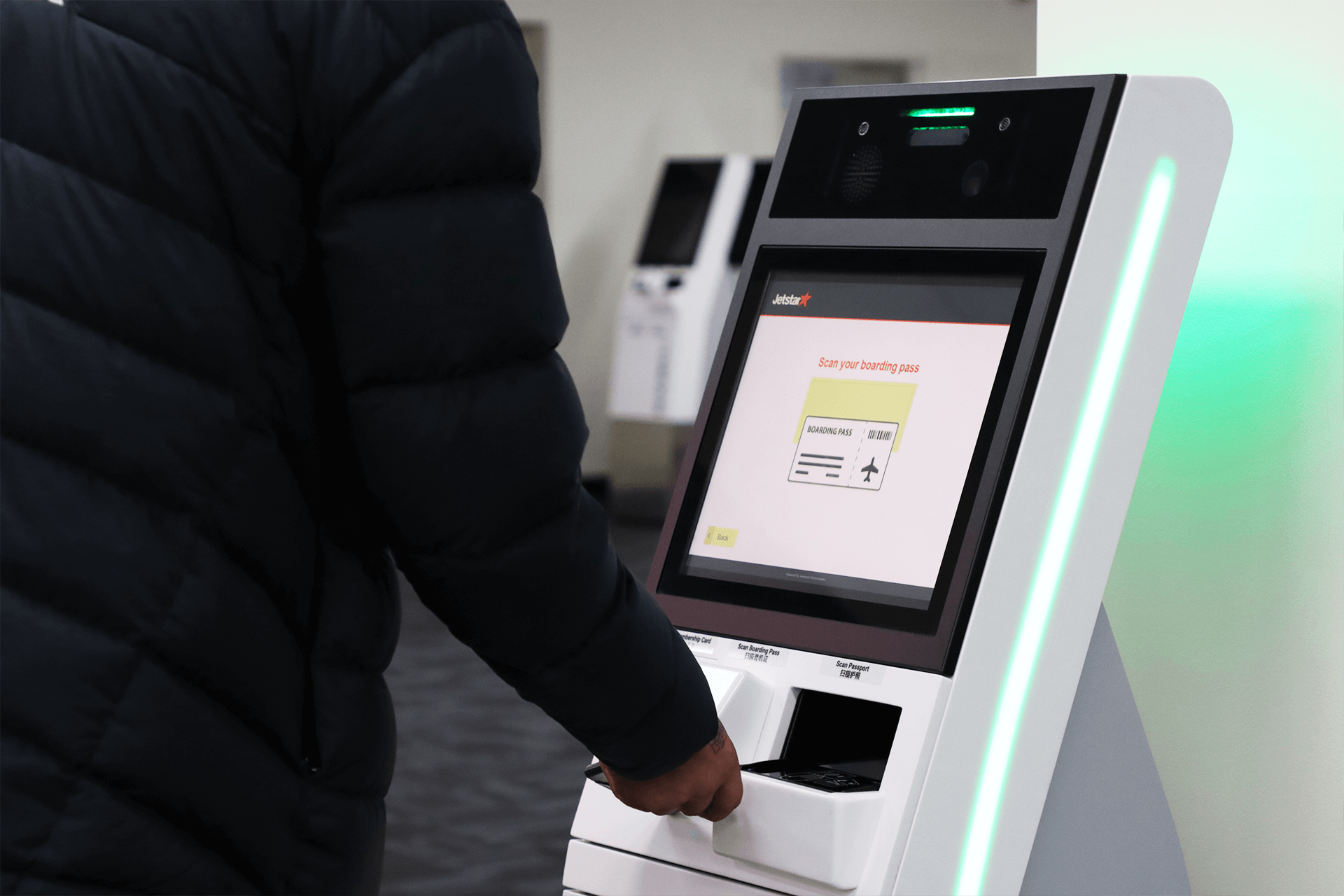 elenium kiosk boarding pass